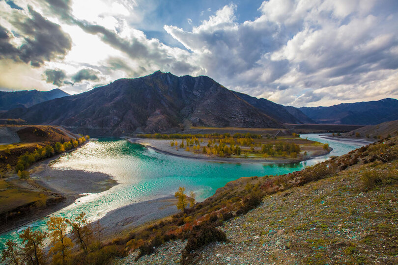 Реки Катунь и Чуя