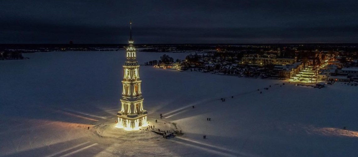 Калязинская колокольня — памятник затопленным селениям России