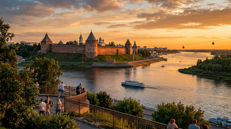 Нижневолжская набережная Нижнего Новгорода