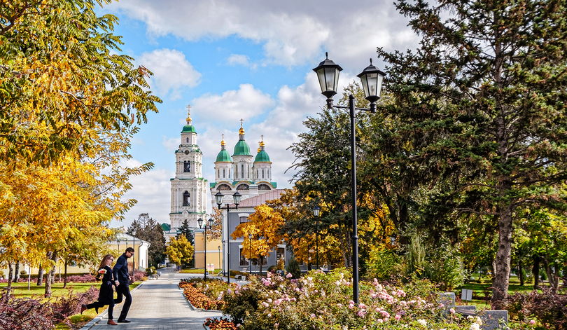 Солнечная осень в Астрахани