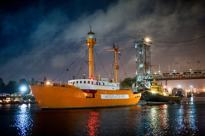 Плавучий маяк «Ирбенский» — экспозиция Музея Мирового океана