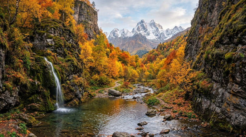 Водопад Шумка на фото в разное время года